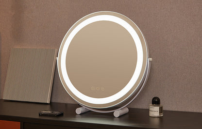 Miroir de maquillage bureau Led charge coiffeuse avec lumière de remplissage