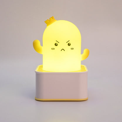 Cartoon cactus silicone night light