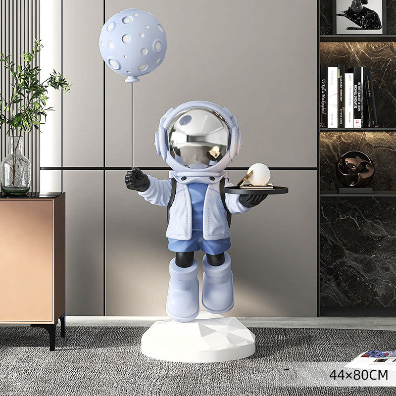 Adorno de muebles de salón de astronauta de aterrizaje grande