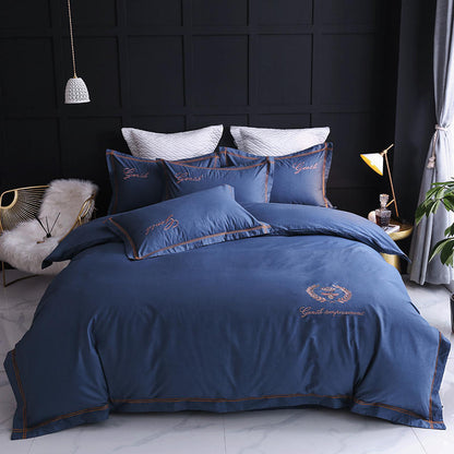 Four-piece Household Simple Cotton Bed Duvet Cover