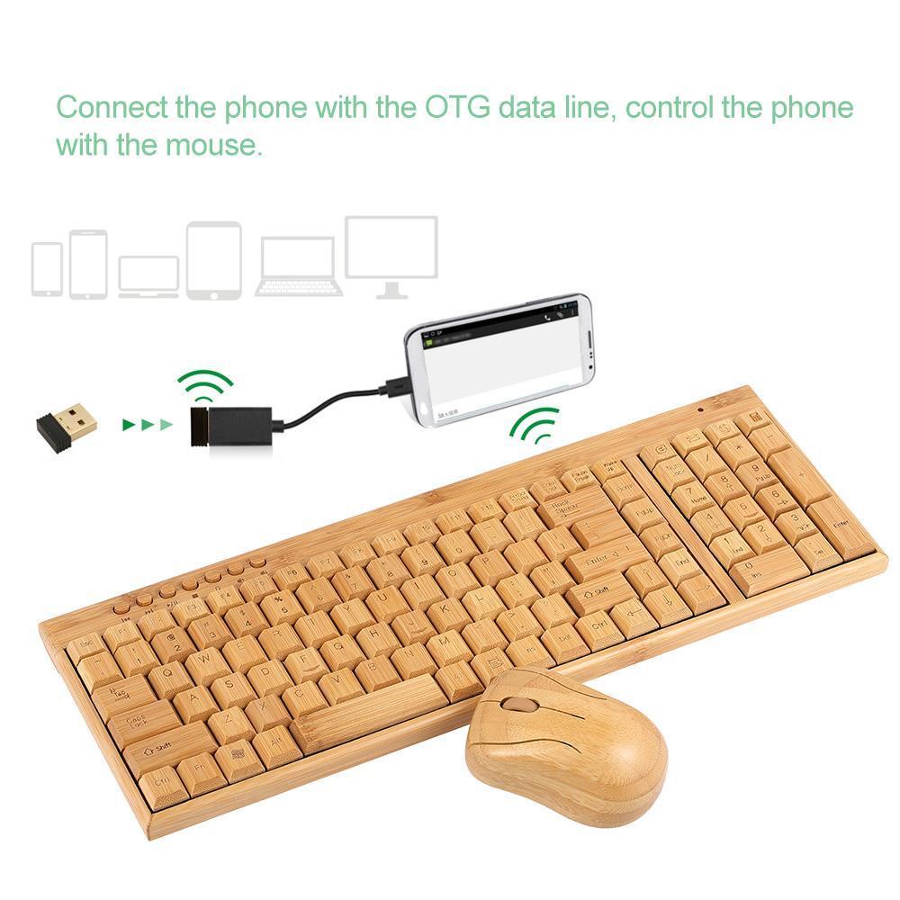 CLAVIER ET SOURIS EN BAMBOU