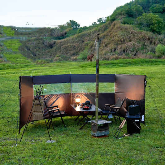 Sombrilla portátil multifuncional para acampar al aire libre