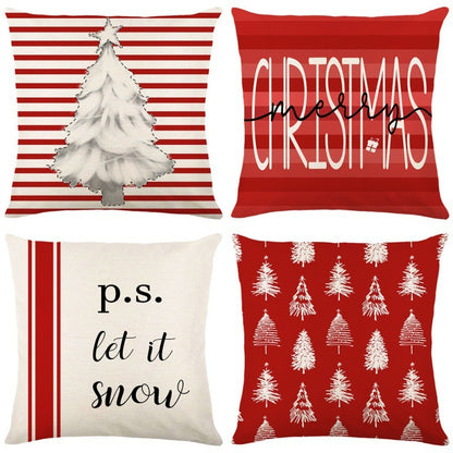 Home Christmas Decorative Printed Pillowcase