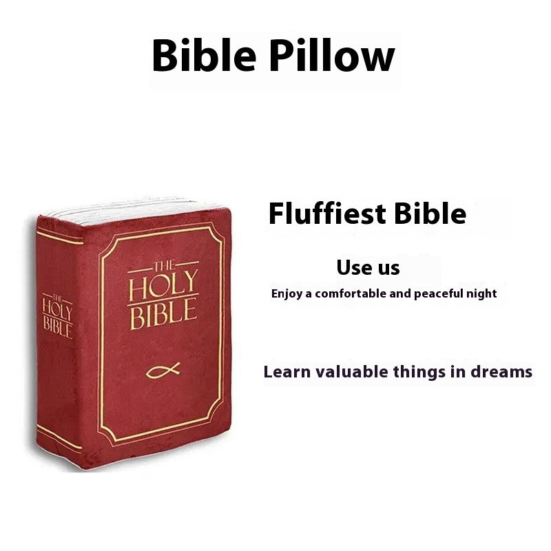 Muñeco de peluche con forma de Biblia para decoración del hogar