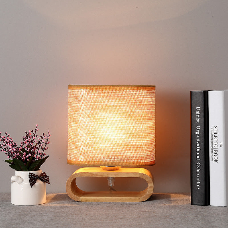 Nordic Japanese bedroom bedside table lamp