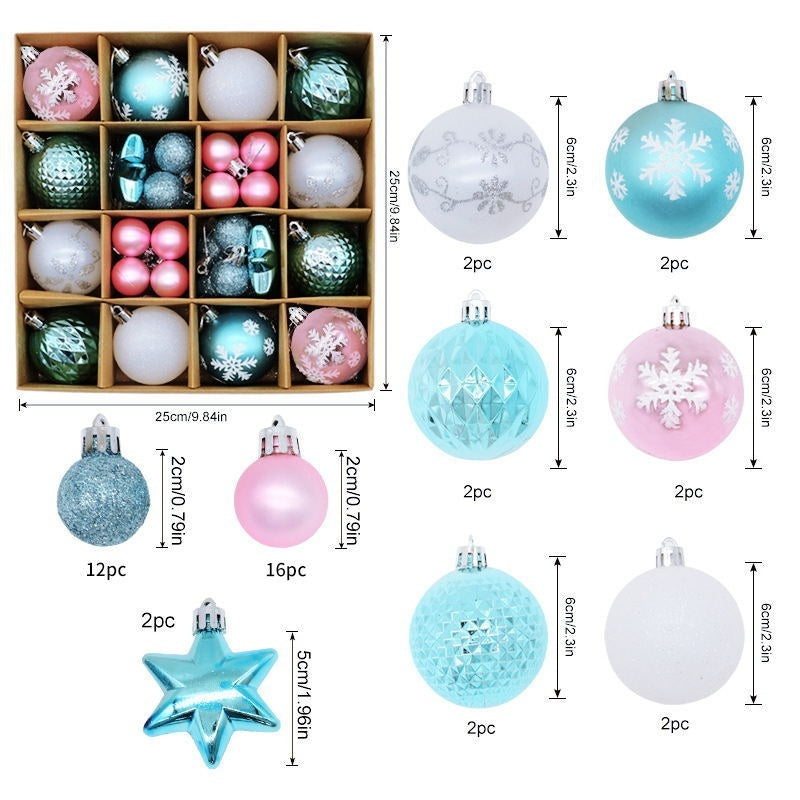 Christmas Decoration 6cm Electroplating Plastic Ball