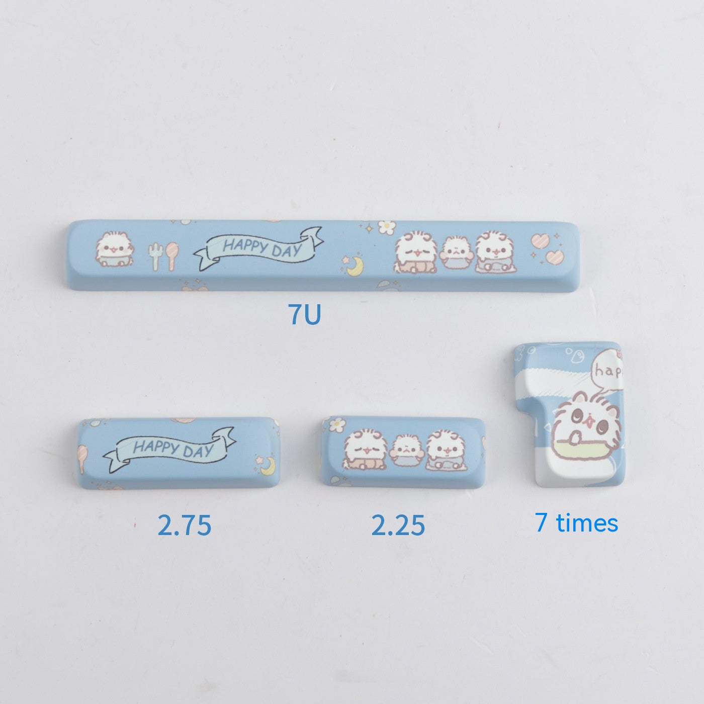 Suitable For Small Cat MOA Height Keycap Cute Meow Block Sublimation