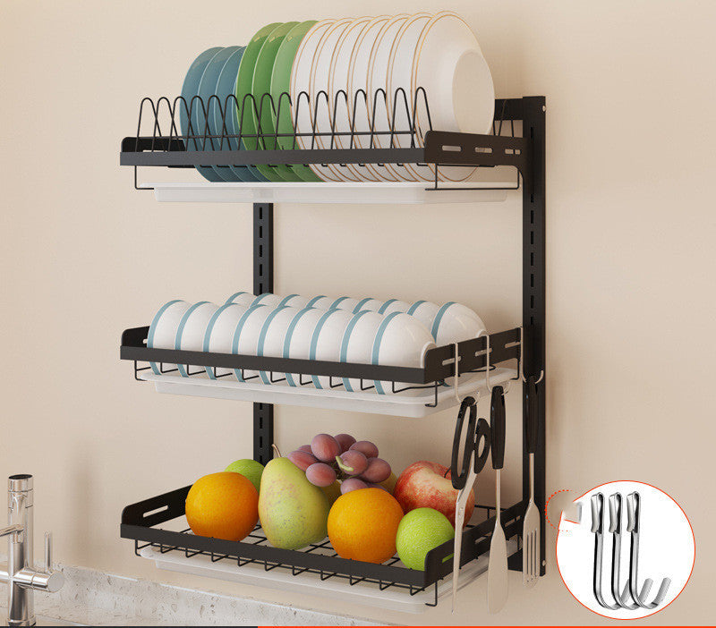 The Kitchen Shelf Is Placed On The Table Top