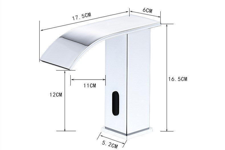 Induction infrared automatic faucet