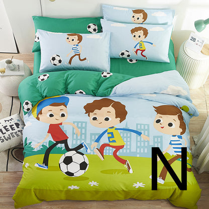 Drap de lit pour enfants, housse de couette, drap de lit, dessin animé mignon, textile pour la maison