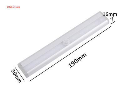 Luz LED de armario magnética con inducción de cuerpo humano 