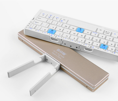 Mini clavier sans fil Bluetooth pliant à trois