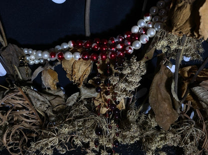 Bloody Pearl Necklace Show Style Halloween Three Layers