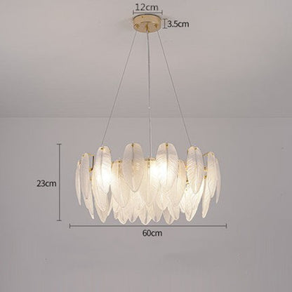 Post-modern Glass Living Room Chandelier Simple Atmospheric Household