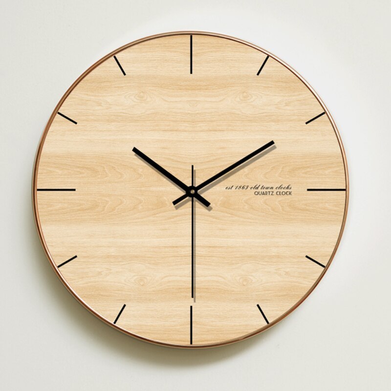 Simple home wall clock living room bedroom wall table