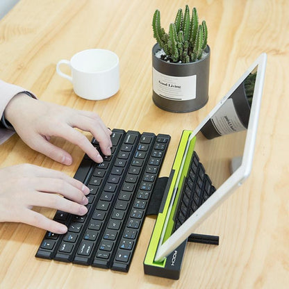 Teclado Bluetooth plegable con rollo flexible