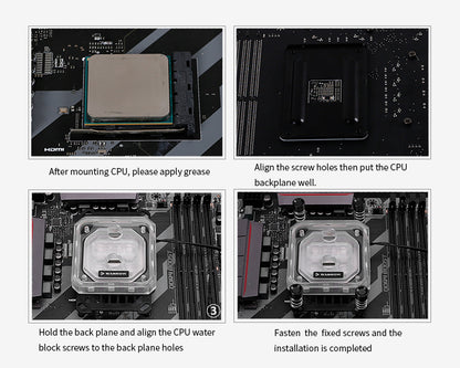 Cabezal de refrigeración por agua para CPU con microcanal de agua tipo chorro