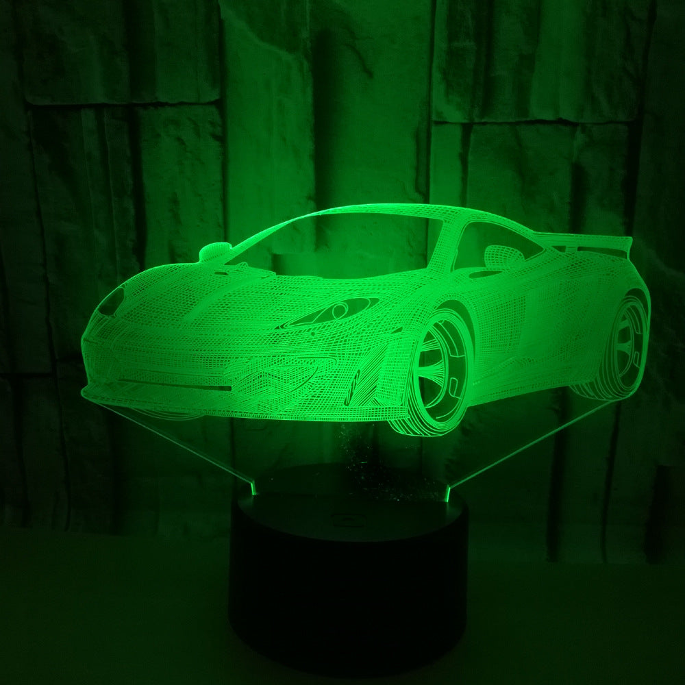 Luz nocturna estéreo 3D para coche.