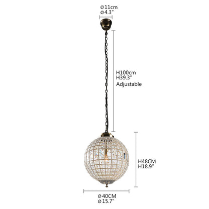 Accueil Appartement Salon B &amp; B Lampe Boule en Cristal