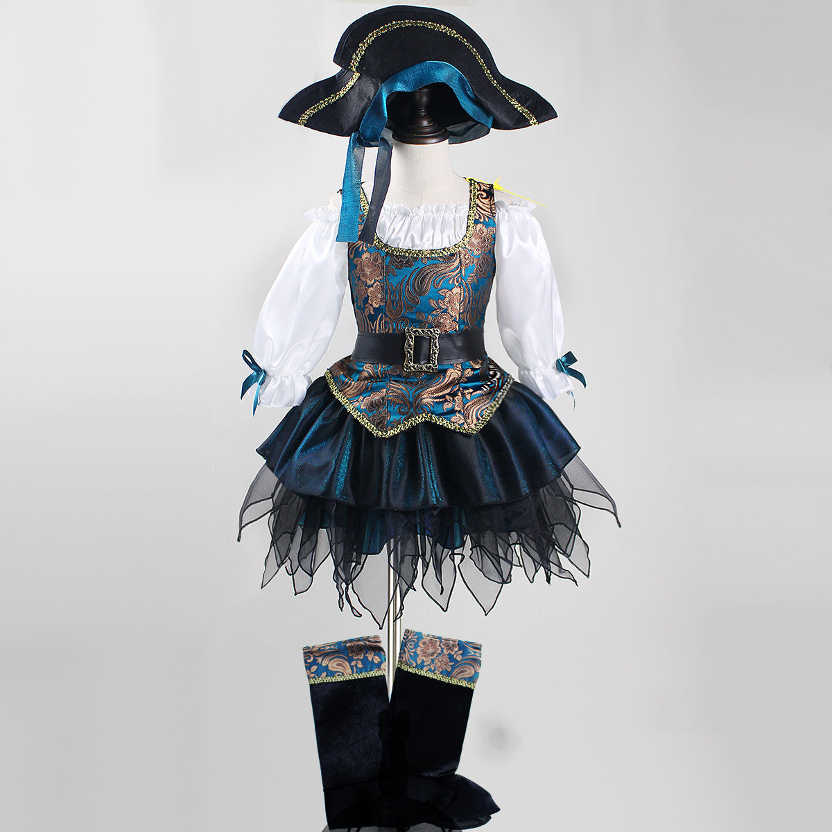 Costume de pirate pour petite fille pour Halloween