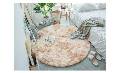 Nordic Round Carpet Silk Wool Living Room Coffee Table Lovely Bedroom Bedside Computer Chair Hanging Basket Yoga Mat Home