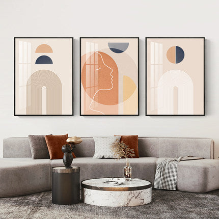 Modern Living Room Decorative Northern Europe Light Luxury Abstract Hanging Painting