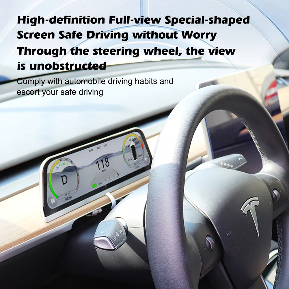 Simplified and creative LCD instrument panel modification