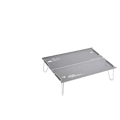 Mesa plegable de aleación de aluminio para acampar al aire libre serie 05