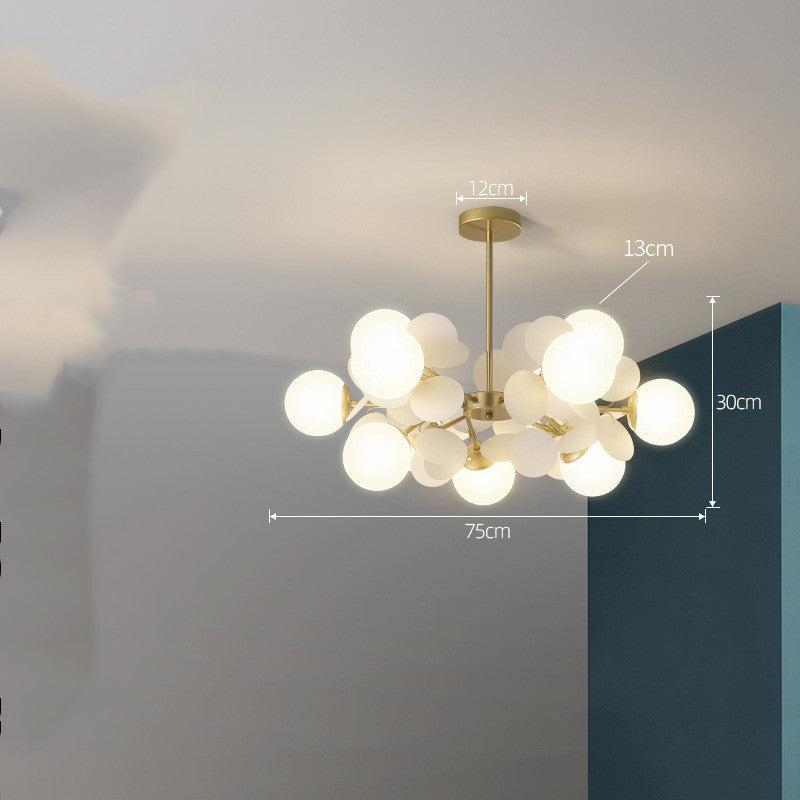 Lustre nordique moderne minimaliste, éclairage de chambre à coucher pour salon