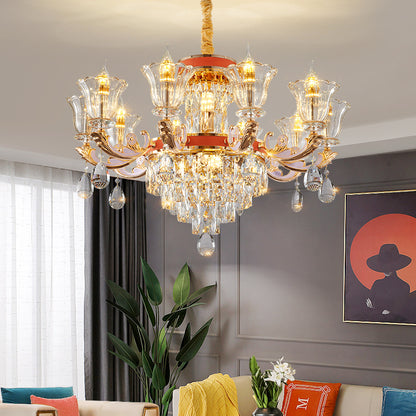 Living Room Restaurant Hotel Villa Crystal Chandelier