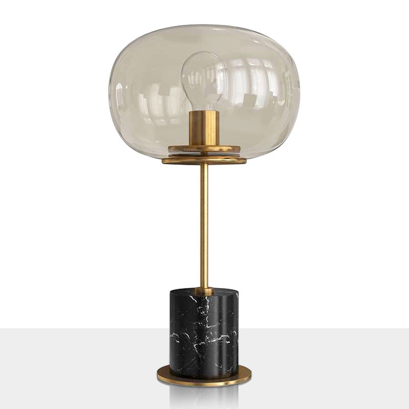 Postmodern Minimalist Marble Table Lamp Creative Nordic Glass Ball