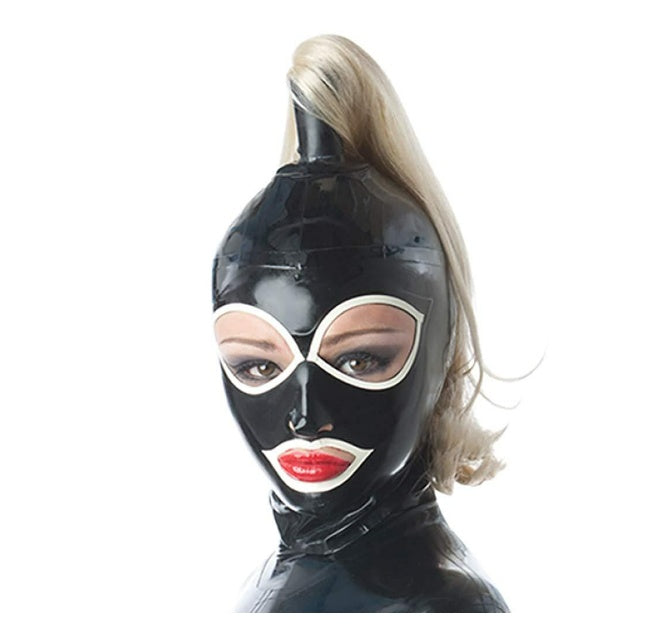 Coiffe sexy en latex, coiffure de jeu de rôle, accessoires de fête d'Halloween