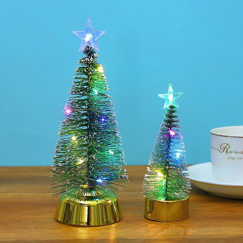 Christmas Colorful Luminous Cedar Tree Decorations