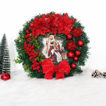 Christmas Decorations Scene Setting Props Jesus Christmas Wreath