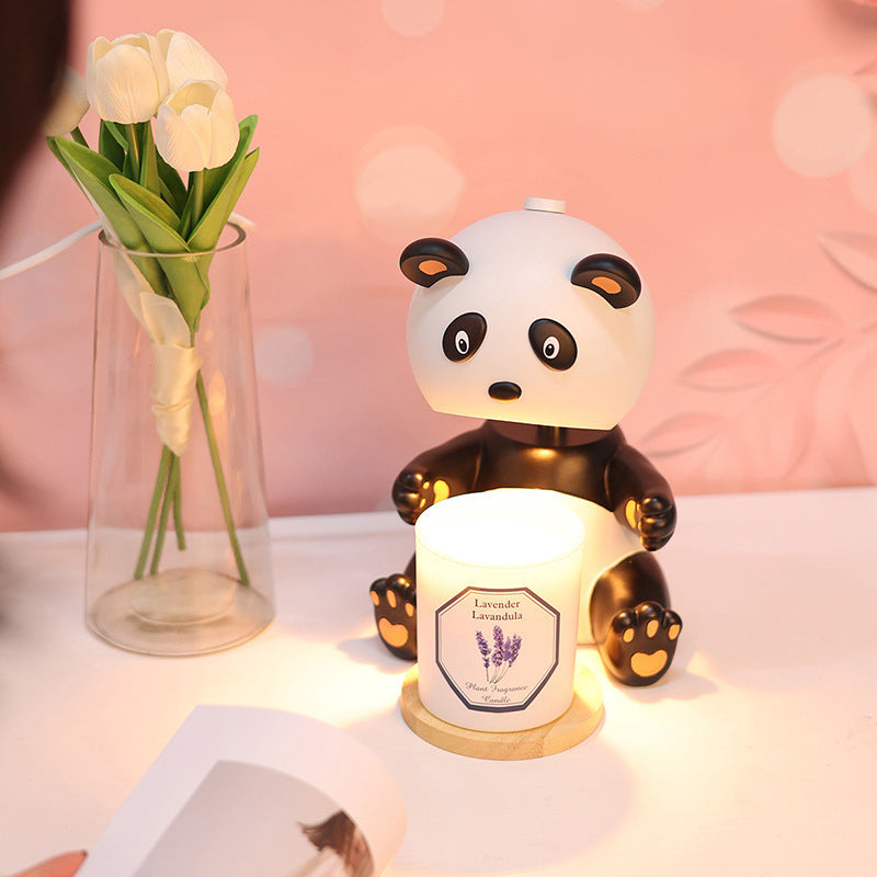 Lampe de table en cire d'aromathérapie Panda