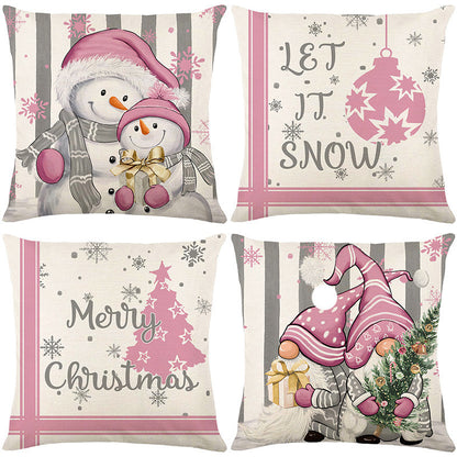 Home Christmas Decorative Printed Pillowcase