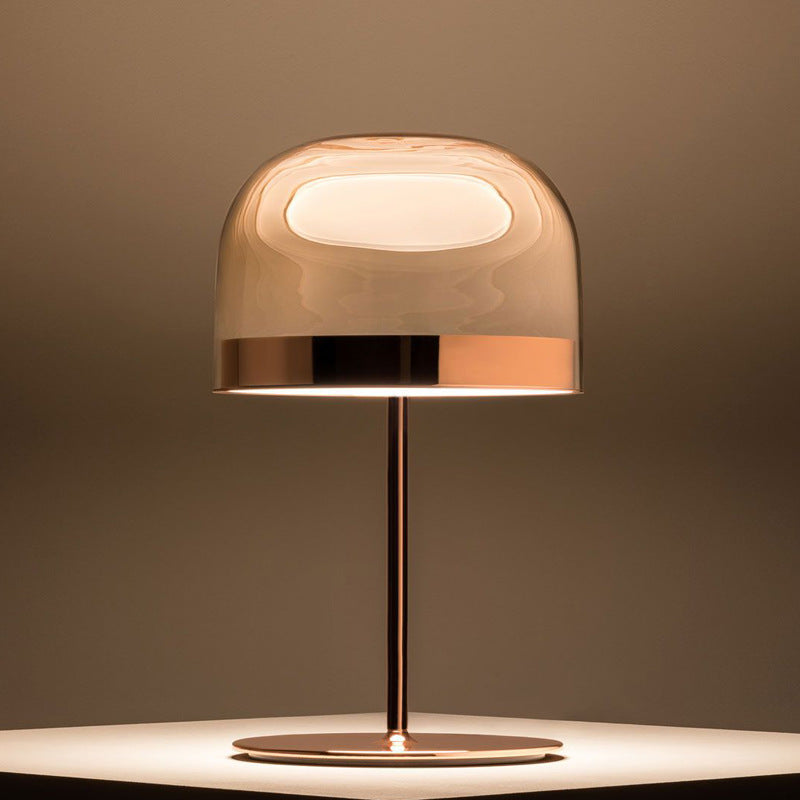 Lampe de table de luxe en verre nordique, créative, moderne, simple et légère