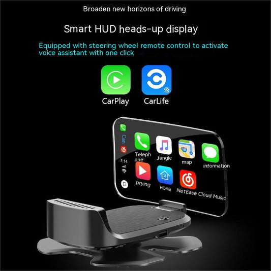 Nuevo Pantalla HUD Head-up CarplayY, proyector Digital de velocidad HD para coche,