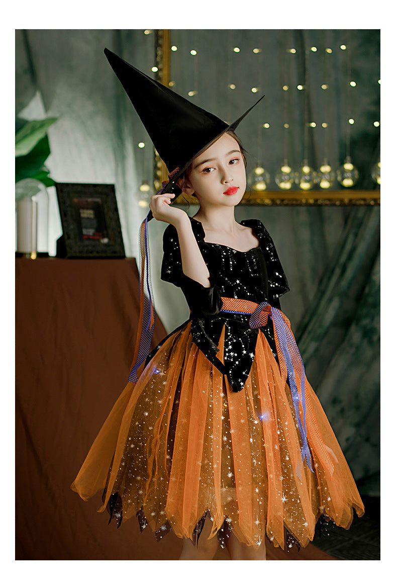 Vêtements d'Halloween pour enfants Robe pour filles