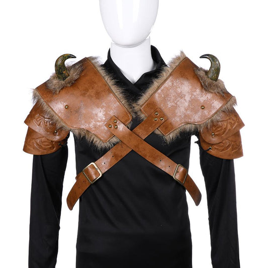 Costume de cosplay d'Halloween pour hommes, armure médiévale viking, épaule