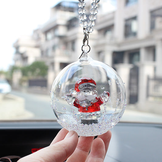 Décorations de voiture en forme de boule de Noël en forme d'ourson factice