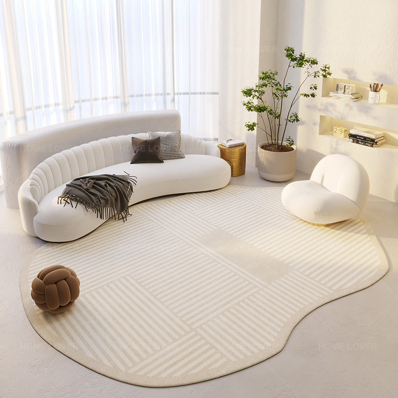 Tapis de ménage de chambre à coucher simple de forme irrégulière