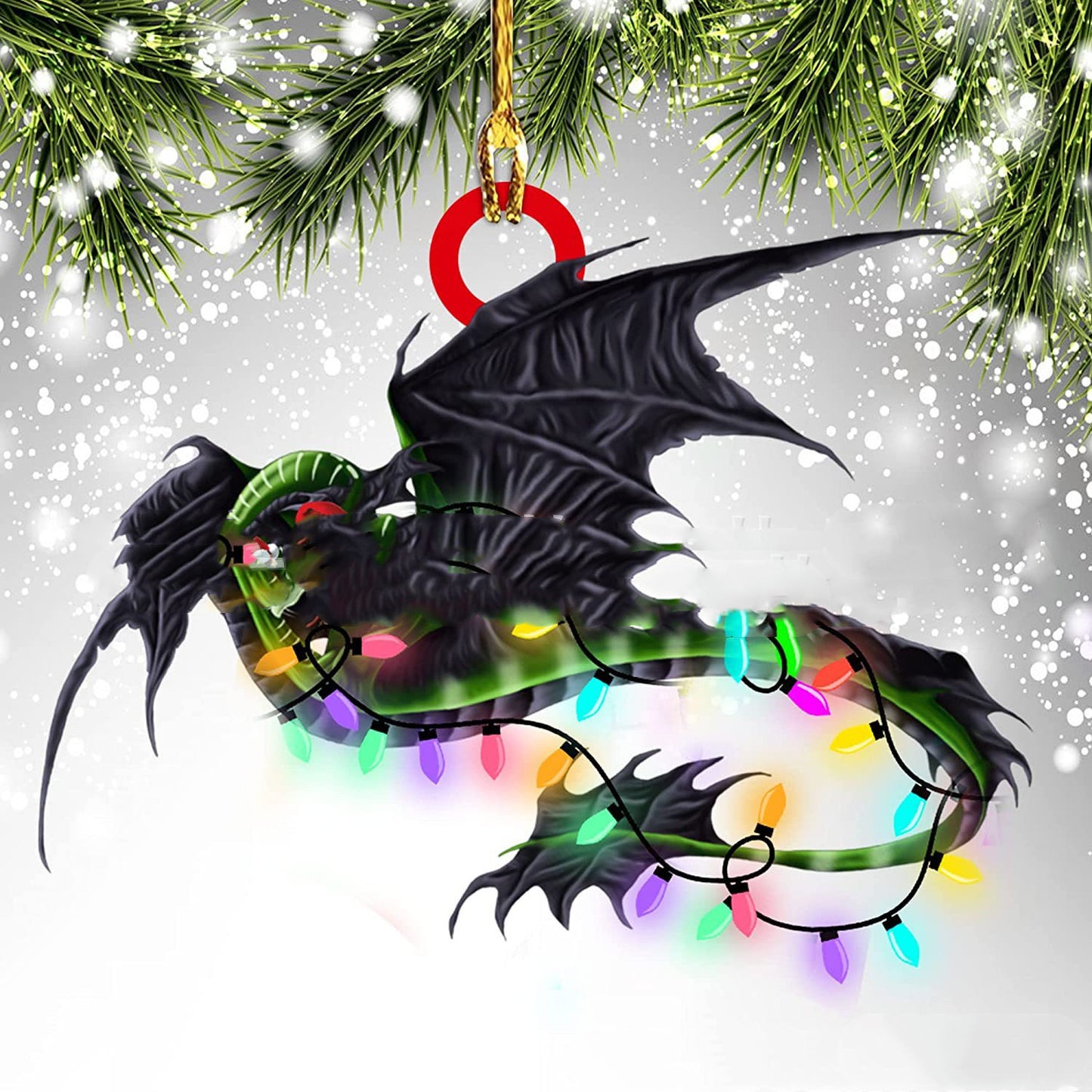 Dinosaur Dragon Egg Christmas Decorations Pendant Acrylic