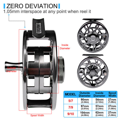 Fashion Metal Adjustable Drainage Fishing Line Reel