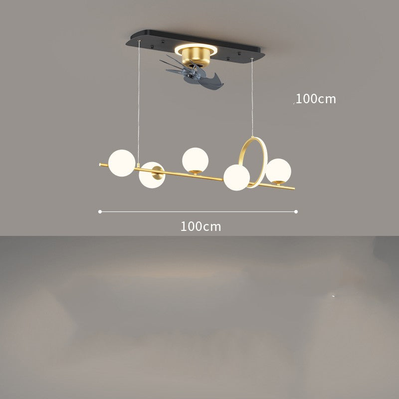 Luz de techo del ventilador de techo de la aplicación inteligente de lujo nórdico de la sala de estar