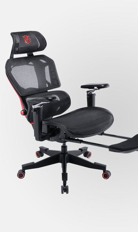 Silla ergonómica para juegos con cintura reclinable para hombres