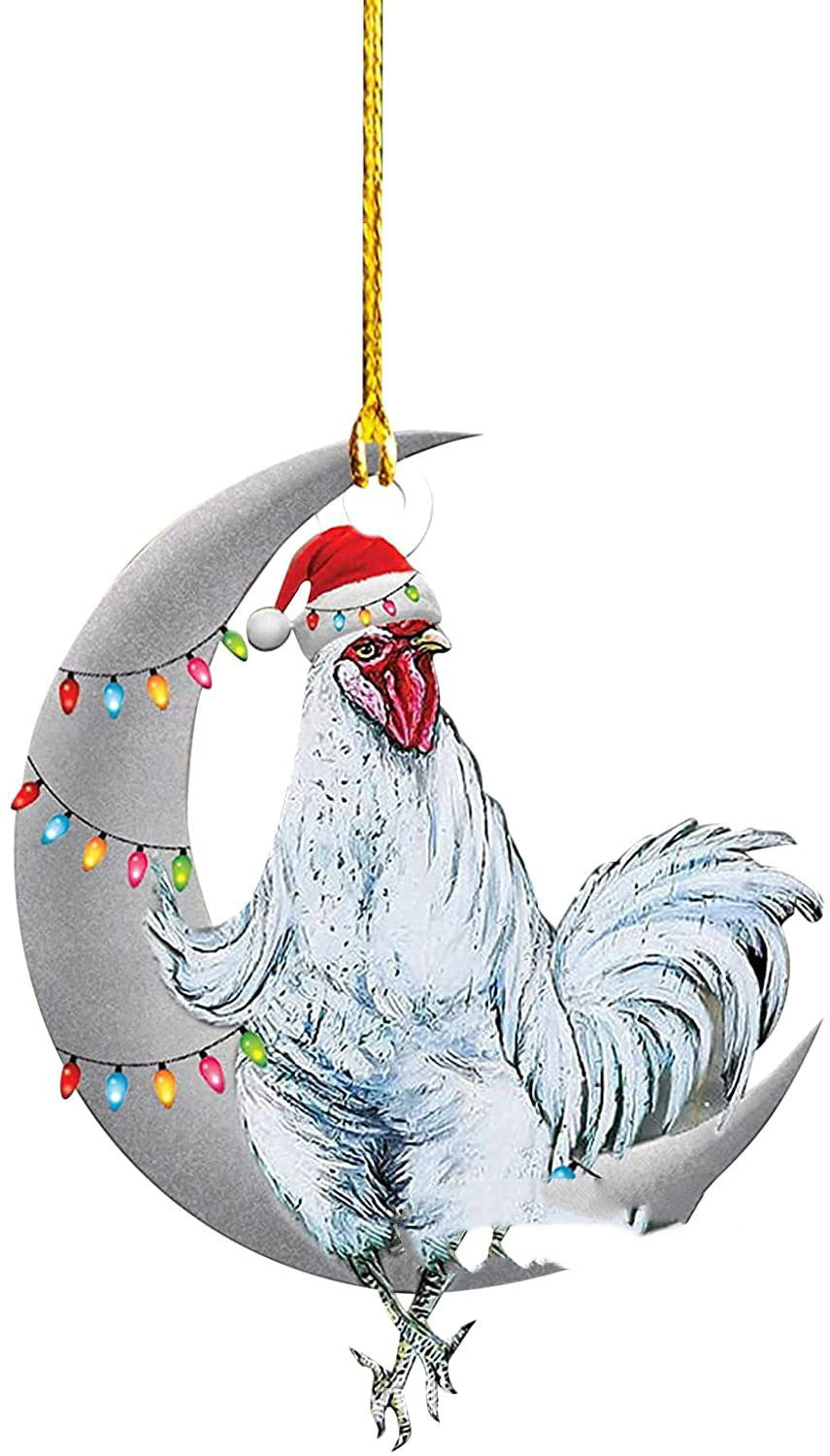 European And American Scarf Chicken Christmas Decorations