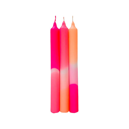 Design Spiral Handmade Colored Wax Neon Candles For Creative Gifts