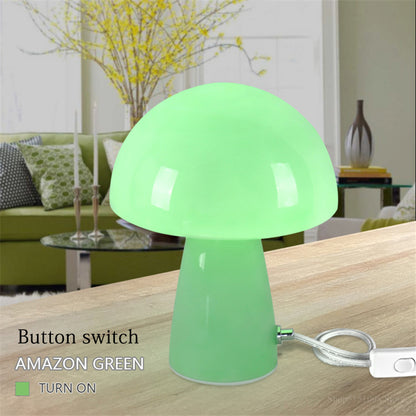 Black Technology Nordic Style Creative Lazy Induction Touch Children's Mushroom Lamp Bedroom Bedside Table Lamp