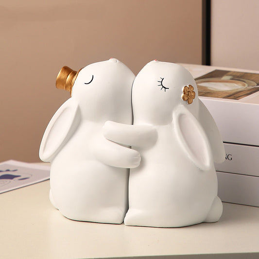 Modern Bookstall Rabbit Ornaments Household Accessories